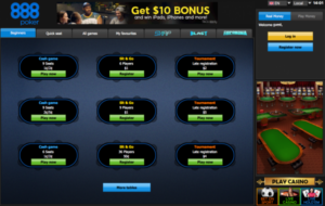 888Poker Lobby